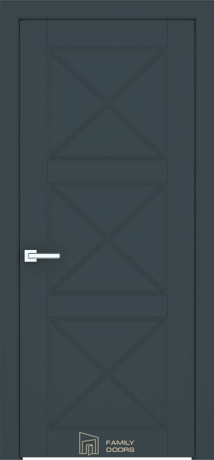 Межкомнатная дверь EC/1.1./Ral7016 (700×2000 мм)