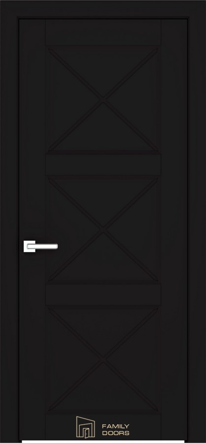Межкомнатная дверь EC/1.1./Ral9005 (700×2000 мм)